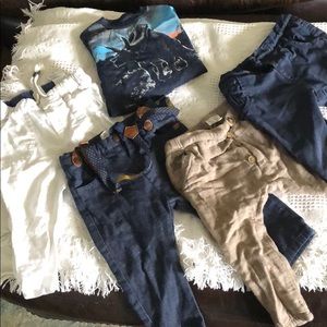 Baby Zara gap hm boys pants and long sleeve 12-18